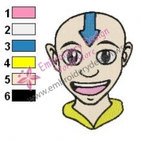 Aang Avatar The Last Airbender Embroidery Design 07